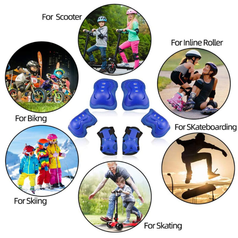 Set 3 protectii captusite pentru role skateboard copii
