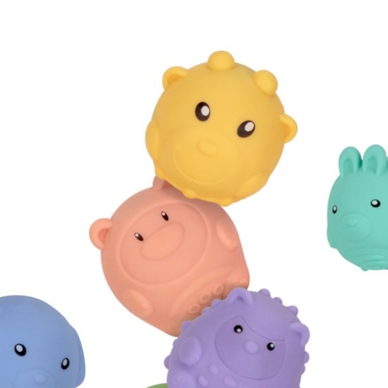 Set 6 animale cu sunete Figurine dentitie bebe Kaichi