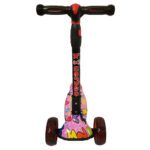 Trotineta copii cu 3 roti late luminoase si pliabila PC62B