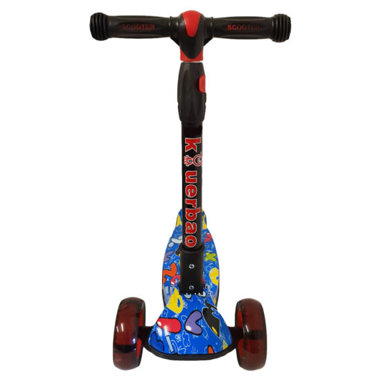 Trotineta copii cu 3 roti late luminoase si pliabila PC62B12