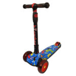 Trotineta copii cu 3 roti late luminoase si pliabila PC62B12
