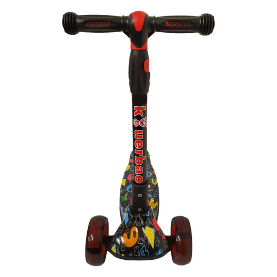 Trotineta copii cu 3 roti late luminoase si pliabila PC62B12