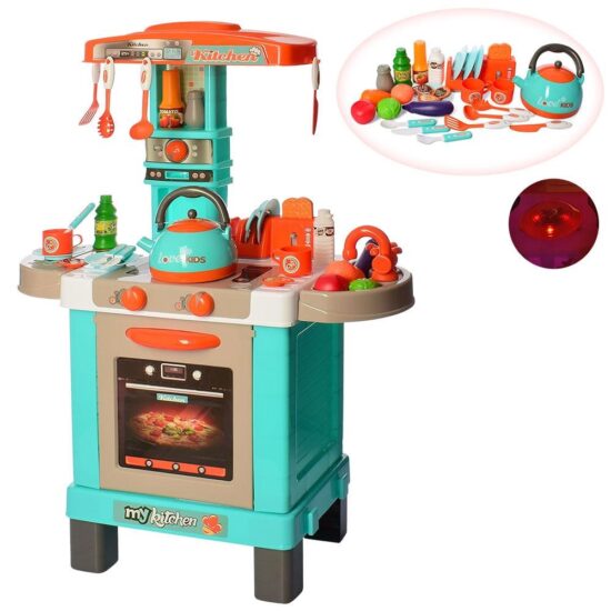 Bucatarie copii cu lumini sunete si 30 de accesorii