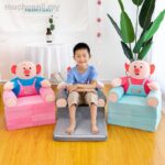 Fotoliu extensibil Porcusorul cu 4 placi Scaun dublu copii