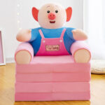 Fotoliu extensibil Porcusorul cu 4 placi Scaun dublu copii