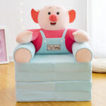 Fotoliu extensibil Porcusorul cu 4 placi Scaun dublu copii