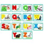 Joc carduri cu animale si litere 3D Alfabetul A-Z 52 piese