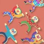 Joc stivuirea clovnilor Construim Bowling Domino lemn