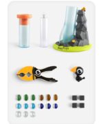 Jucarie Montessori Hranim corbul in picioare pe stanca