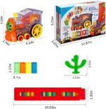 Jucarie de construit Trenul electric transparent Domino colorat