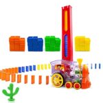 Jucarie de construit Trenul electric transparent Domino colorat