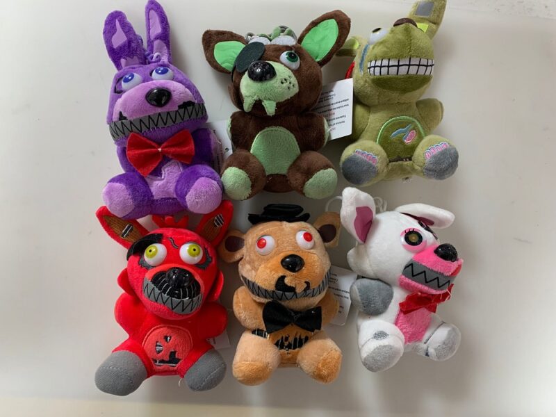 Jucarii Fnaf Set 6 plusuri Fnaf Fazbear personaje copii 25 cm
