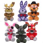 Jucarii Fnaf Set 6 plusuri Fnaf Fazbear personaje copii 25 cm