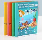 Puzzle magnetic Carte cu desen pe puncte si carioci