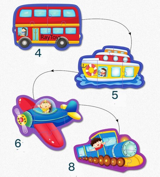 Puzzle magnetic Carte cu desen pe puncte si carioci