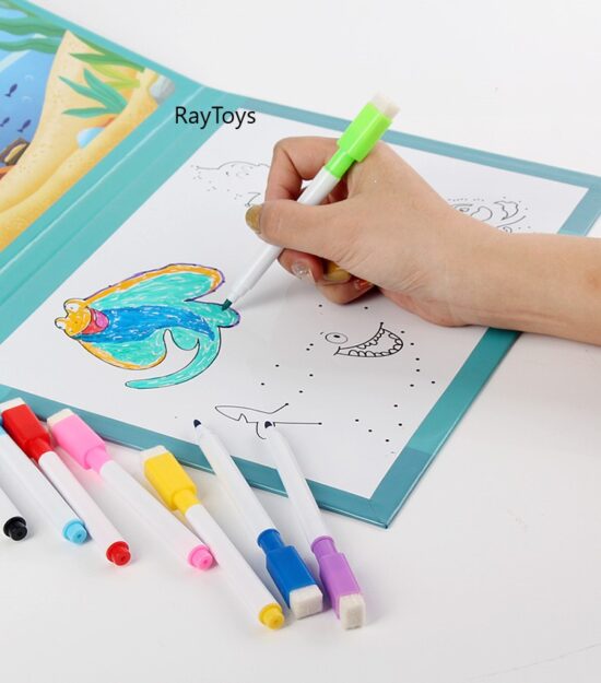 Puzzle magnetic Carte cu desen pe puncte si carioci