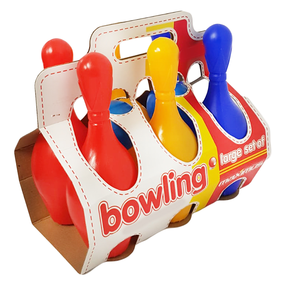 Set 6 popice cu 2 bile Jucarii copii Bowling