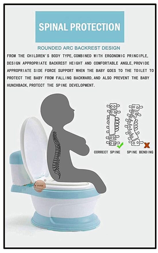 Toaleta muzicala copii cu vas de apa capac si recipient