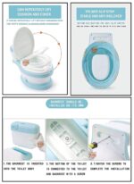 Toaleta muzicala copii cu vas de apa capac si recipient