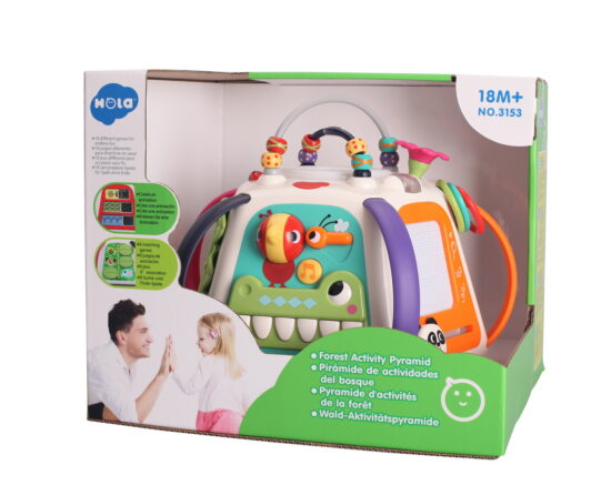 Jucarie interactiva Piramida Bebe cu activitati Hola