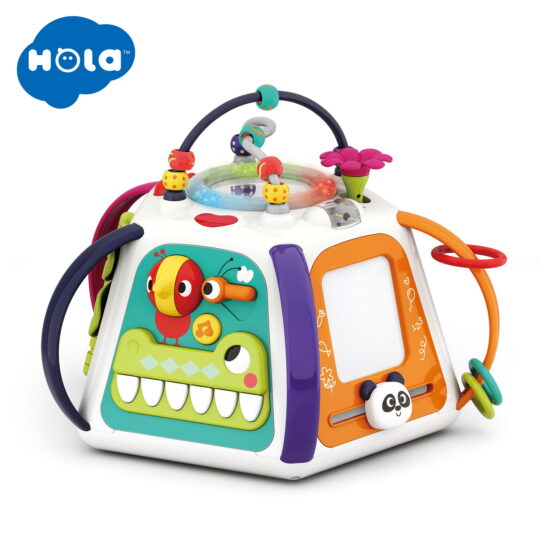 Jucarie interactiva Piramida Bebe cu activitati Hola