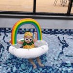 Colac gonflabil Curcubeu Piscina orificii Nor