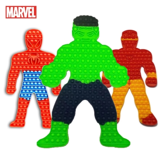 Hulk si Spiderman Jucarie Pop It antistres Mascote silicon