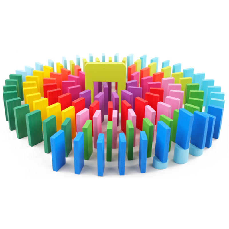 Joc Domino 123 piese Cuburi constructie Jocuri creative copii