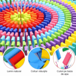Joc Domino 123 piese Cuburi constructie Jocuri creative copii