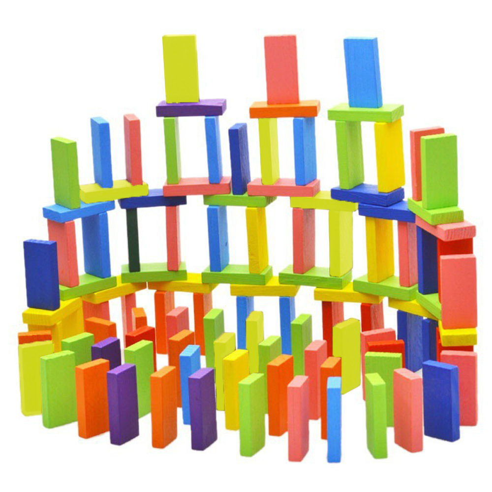 Joc Domino 123 piese Cuburi constructie Jocuri creative copii