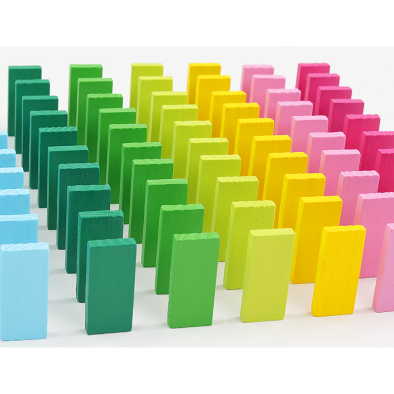 Joc Domino 123 piese Cuburi constructie Jocuri creative copii