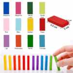 Joc Domino 123 piese Cuburi constructie Jocuri creative copii