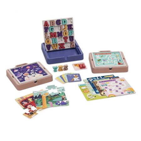 Joc educativ Invata Alfabetul si limba engleza Puzzle si Labirint