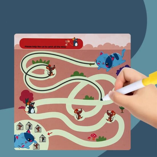 Joc educativ Invata Alfabetul si limba engleza Puzzle si Labirint