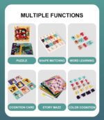 Joc educativ Invata Alfabetul si limba engleza Puzzle si Labirint