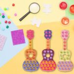 Jucarie Chitara cu note muzicale Pop It antistres silicon