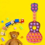 Jucarie Chitara cu note muzicale Pop It antistres silicon