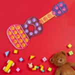 Jucarie Chitara cu note muzicale Pop It antistres silicon