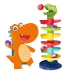 Jucarie interactiva bebe Circuit cu bile Dinozaur
