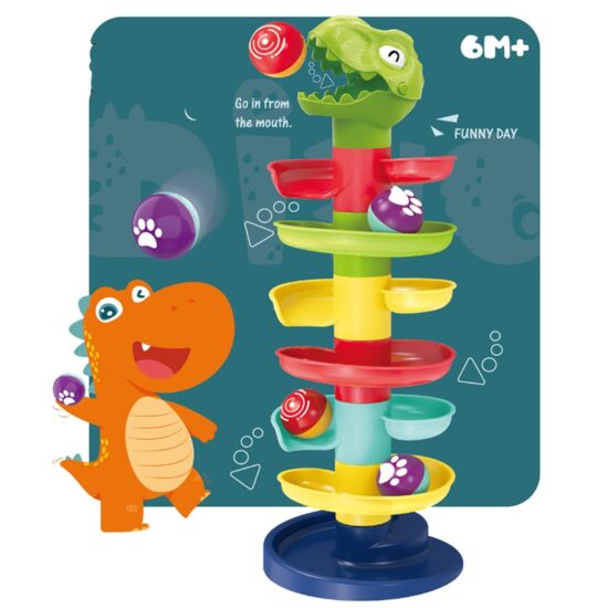 Jucarie interactiva bebe Circuit cu bile Dinozaur