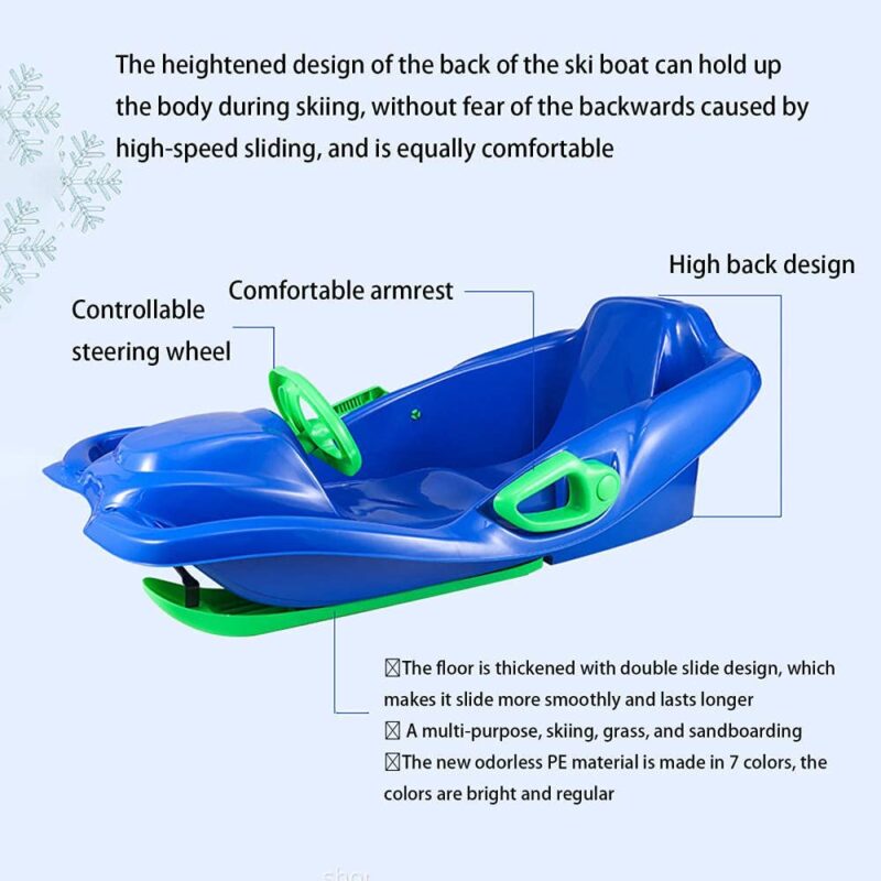 Sanie bob viteza Volan Frane duble Manere laterale