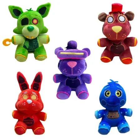 Set 5 Jucarii plus FNAF Freddy Fazbear cu Prietenii
