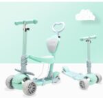 Trotineta copii Scooter 5 in 1 cu lumini Led parentala