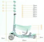 Trotineta copii Scooter 5 in 1 cu lumini Led parentala