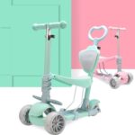 Trotineta copii Scooter 5 in 1 cu lumini Led parentala