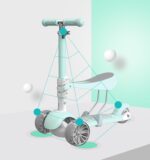 Trotineta copii Scooter 5 in 1 cu lumini Led parentala