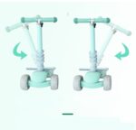 Trotineta copii Scooter 5 in 1 cu lumini Led parentala