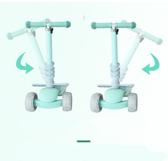 Trotineta copii Scooter 5 in 1 cu lumini Led parentala