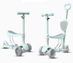 Trotineta copii Scooter 5 in 1 cu lumini Led parentala