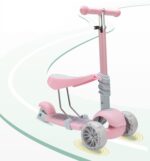 Trotineta copii Scooter 5 in 1 cu lumini Led parentala